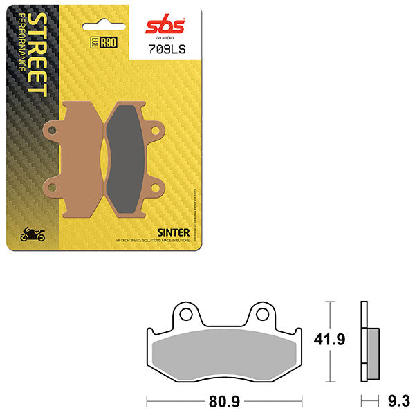 SBS PERFORMANCE LS SINTER BRAKE PAD (6260709100)