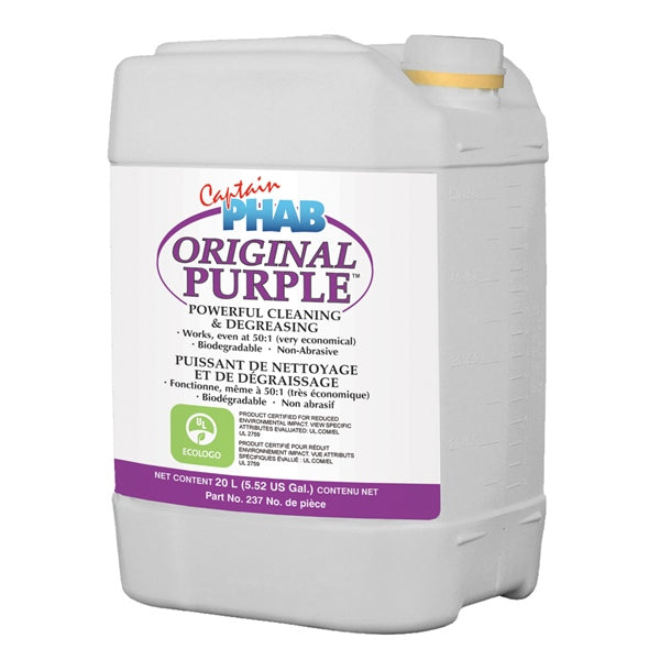 Captain Phab Nettoyant concentré mauve 20 L / 5.28 G - RecreaShop