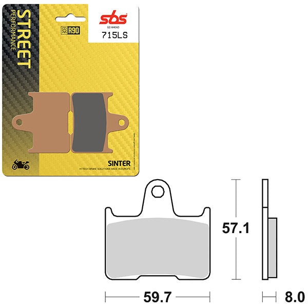 SBS PERFORMANCE LS SINTER BRAKE PAD (6260715100)