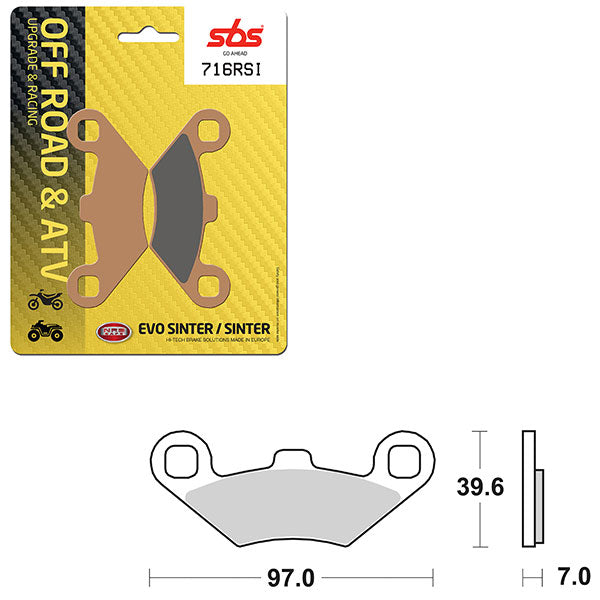 SBS EVO SINTER BRAKE PAD (6280716100)