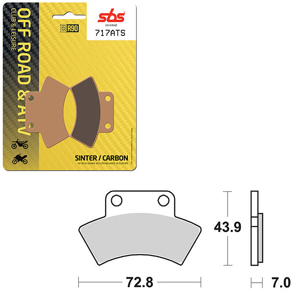 SBS SINTER BRAKE PAD (6460717100)
