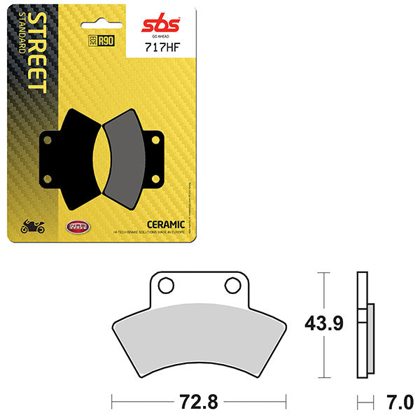 SBS ATV/UTV CERAMIC BRAKE PAD (6190717100)