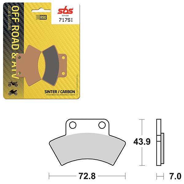 SBS ATV/UTV SINTER BRAKE PAD (6240717100)