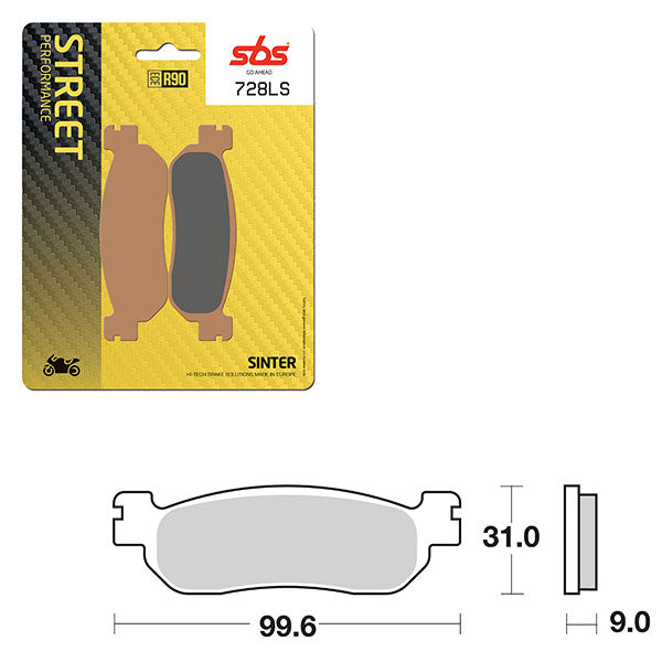 SBS PERFORMANCE LS SINTER BRAKE PAD (6260728100)