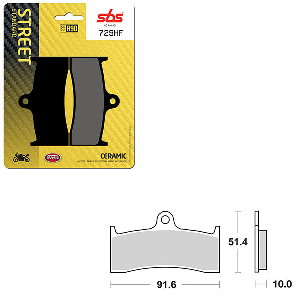 SBS ATV/UTV CERAMIC BRAKE PAD (6190729100)