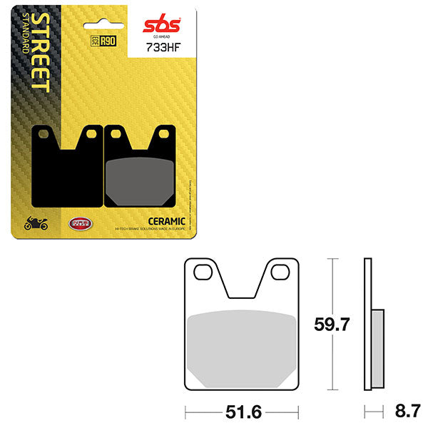 SBS ATV/UTV CERAMIC BRAKE PAD (6190733100)