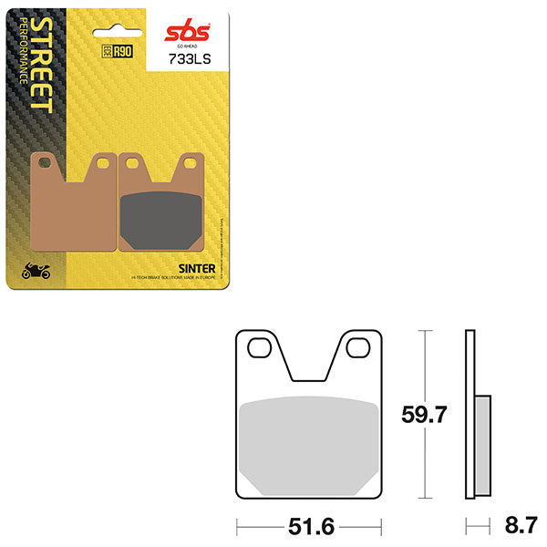 SBS PERFORMANCE LS SINTER BRAKE PAD (6260733100)