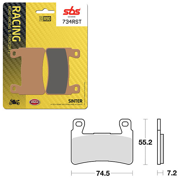 SBS ROAD RACING & TRACKDAYS SINTER BRAKE PAD (6470734100)