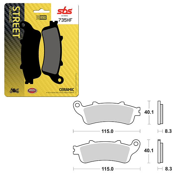 SBS ATV/UTV CERAMIC BRAKE PAD (6190735100)