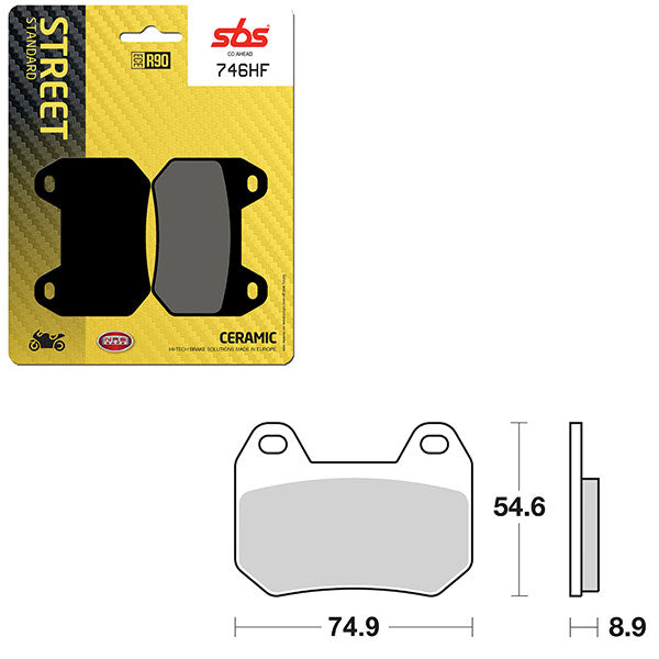 SBS ATV/UTV CERAMIC BRAKE PAD (6190746100)