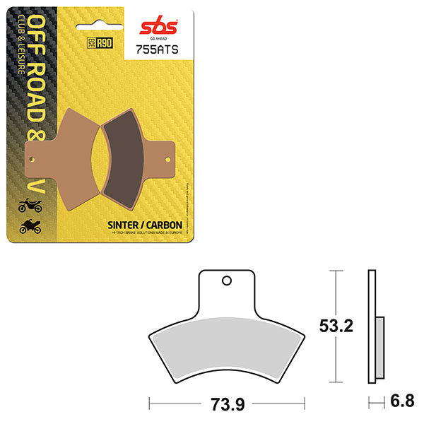 SBS SINTER BRAKE PAD (6460755100)