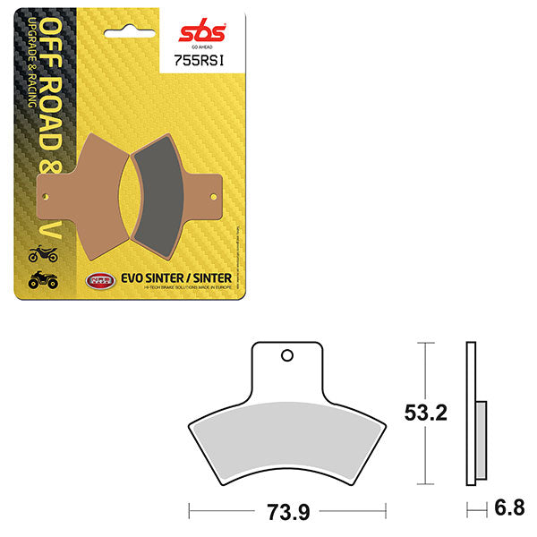 SBS EVO SINTER BRAKE PAD (6280755100)