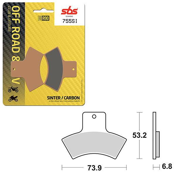 SBS ATV/UTV SINTER BRAKE PAD (6240755100)