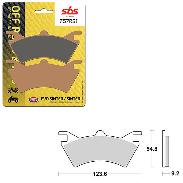 SBS EVO SINTER BRAKE PAD (6280757100)