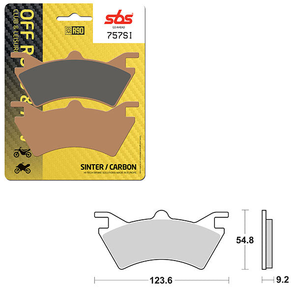 SBS ATV/UTV SINTER BRAKE PAD (6240757100)