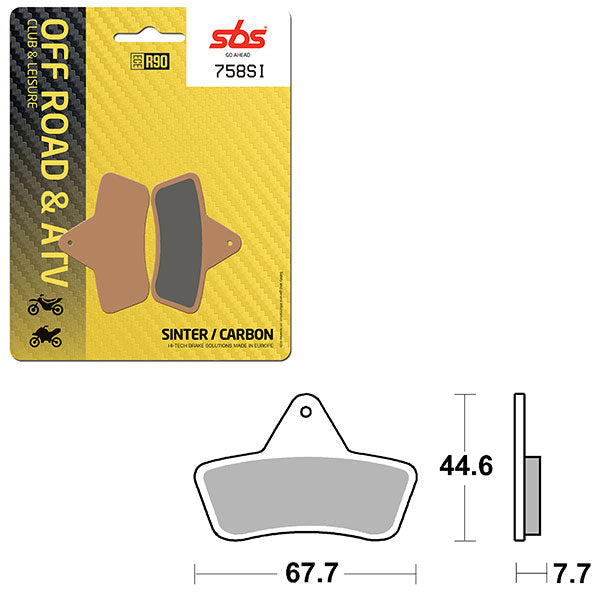 SBS ATV/UTV SINTER BRAKE PAD (6240758100)