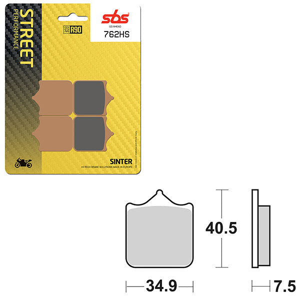 SBS PERFORMANCE HS SINTER BRAKE PAD (6250762100)