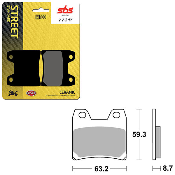 SBS ATV/UTV CERAMIC BRAKE PAD (6190770100)