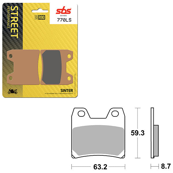 SBS PERFORMANCE LS SINTER BRAKE PAD (6260770100)