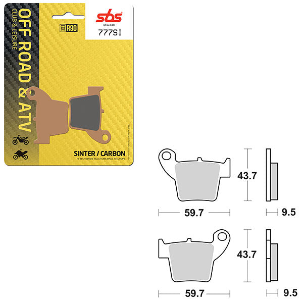 SBS ATV/UTV SINTER BRAKE PAD (6240777100)