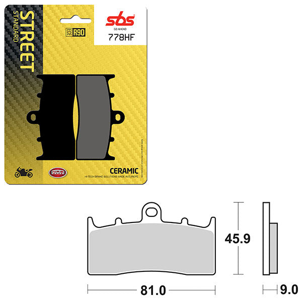 SBS ATV/UTV CERAMIC BRAKE PAD (6190778100)
