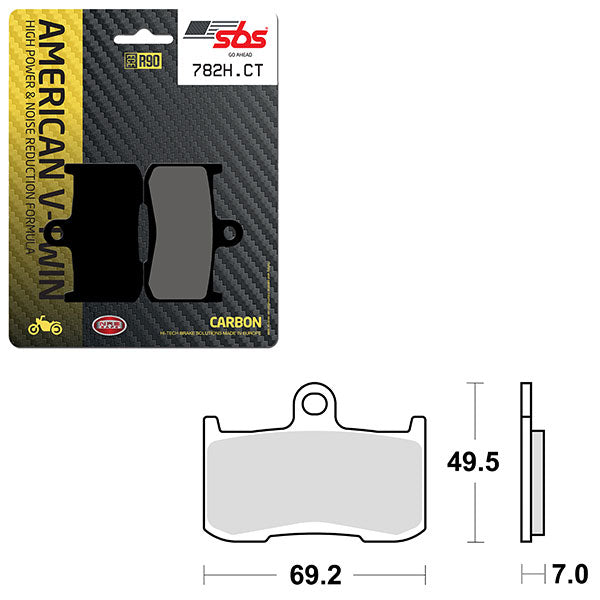 SBS HIGH POWER & NOISE REDUCTION CARBON BRAKE PAD (6510782100)