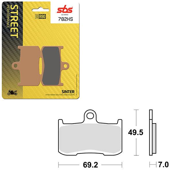 SBS PERFORMANCE HS SINTER BRAKE PAD (6250782100)