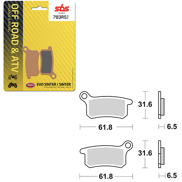 SBS EVO SINTER BRAKE PAD (6280783100)