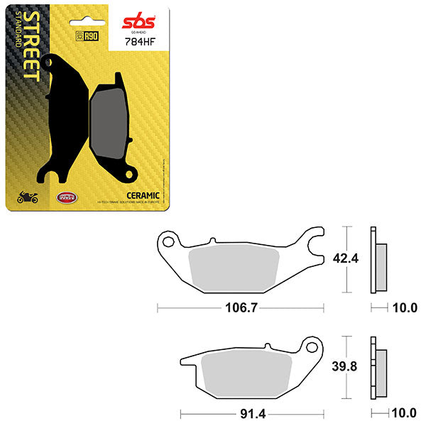 SBS ATV/UTV CERAMIC BRAKE PAD (6190784100)