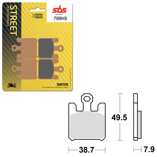 SBS PERFORMANCE HS SINTER BRAKE PAD (6250788100)