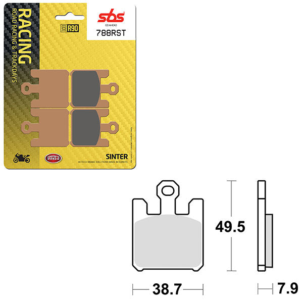 SBS ROAD RACING & TRACKDAYS SINTER BRAKE PAD (6470788100)
