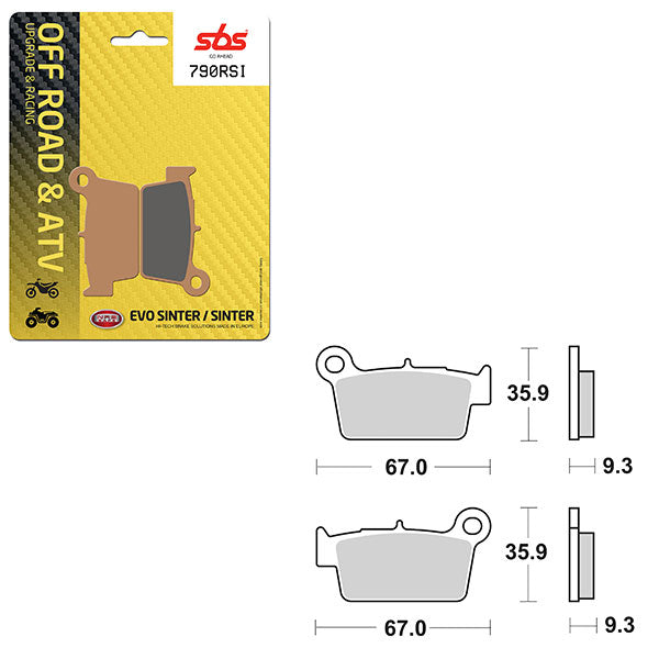 SBS EVO SINTER BRAKE PAD (6280790100)