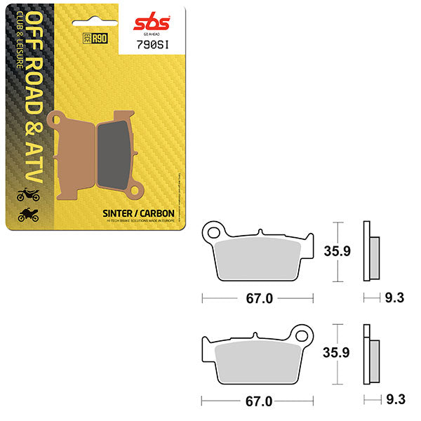 SBS ATV/UTV SINTER BRAKE PAD (6240790100)
