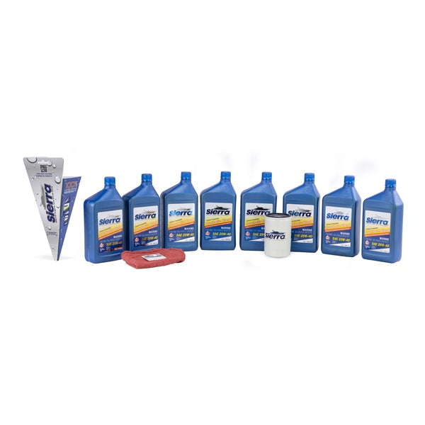 Sierra Trousse de changement d’huile synthétique, Mercury 25W-40 25W40 - RecreaShop