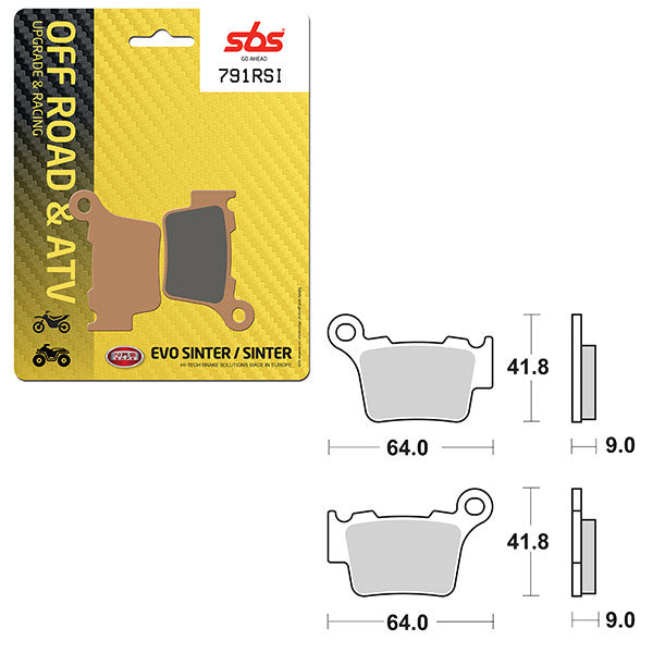 Plaquettes de frein frittées SBS EVO (6280791100)