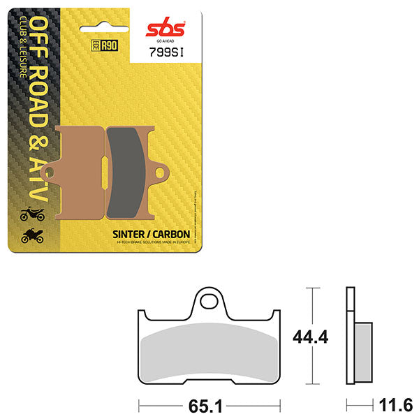 SBS ATV/UTV SINTER BRAKE PAD (6240799100)