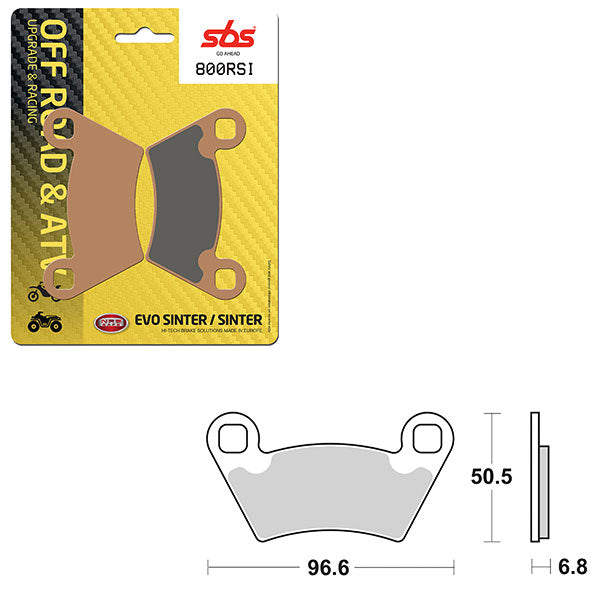 SBS EVO SINTER BRAKE PAD (6280800100)