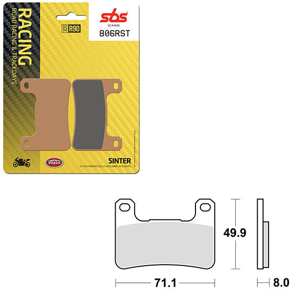 SBS ROAD RACING & TRACKDAYS SINTER BRAKE PAD (6470806100)