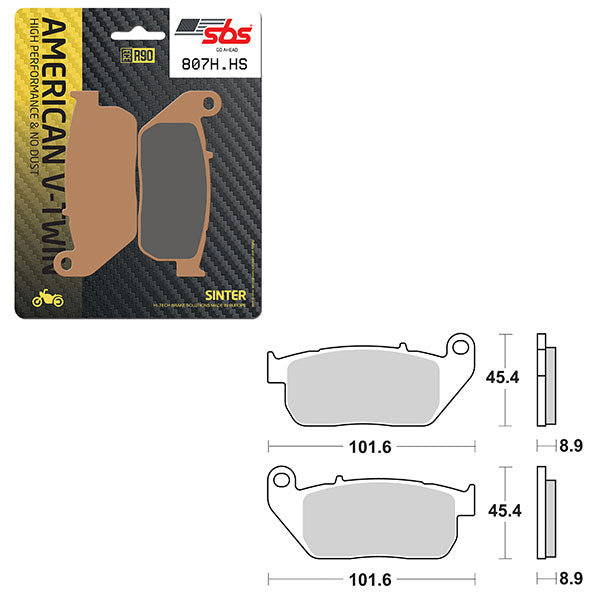 SBS HIGH PERFORMANCE & NO DUST SINTER BRAKE PAD (6550807100)