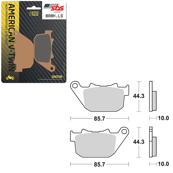 SBS HIGH PERFORMANCE & NO DUST SINTER BRAKE PAD (6560808100)