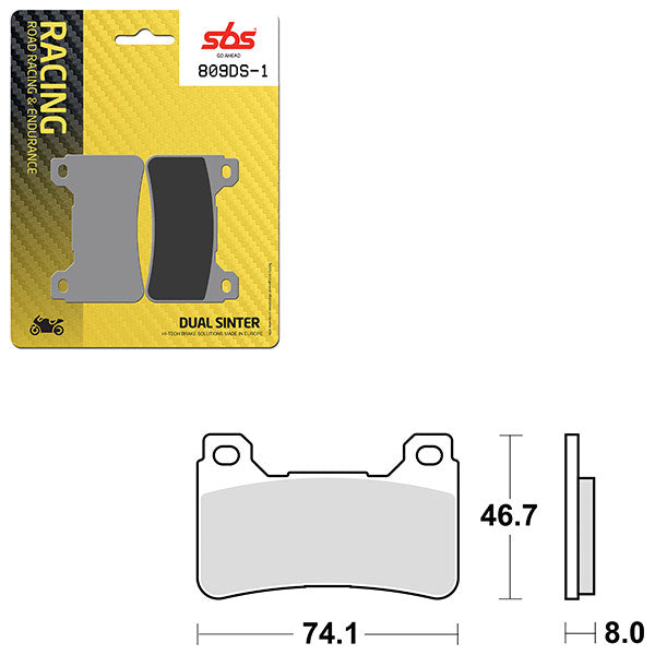SBS DS-1 DUAL SINTER DYNAMIC RACING CONCEPT PAD (6370809106)