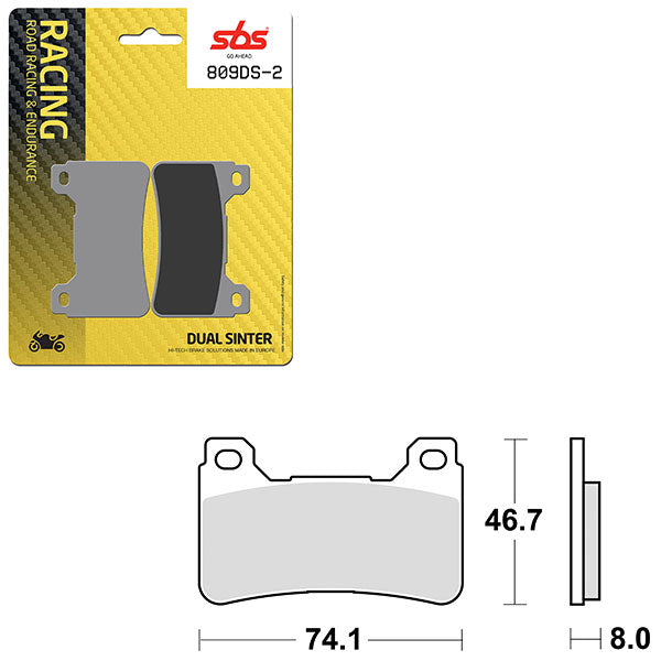 SBS DS-2 DUAL SINTER DYNAMIC RACING CONCEPT PAD (6410809106)
