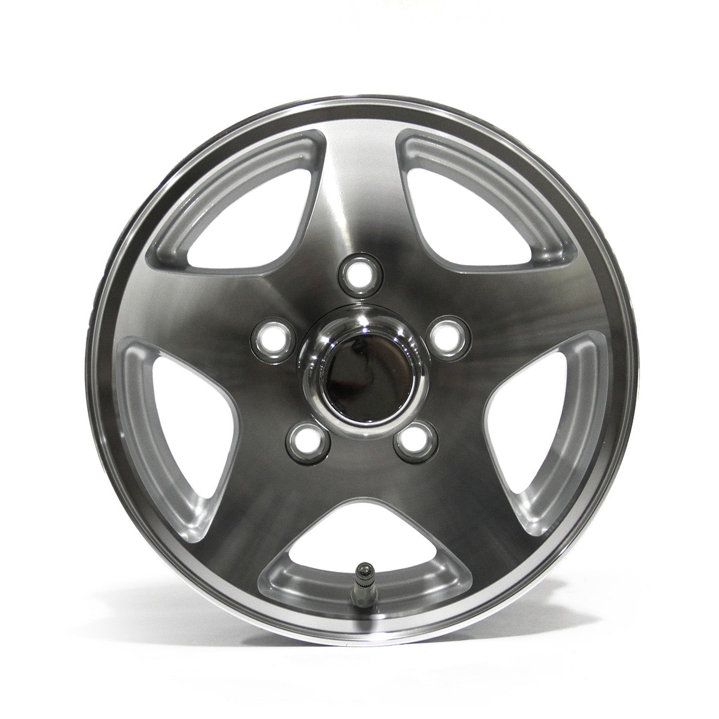 Jante 12" x 4" 5 trous 1520 lbs aluminium Five Star et centre de roue - RecreaShop