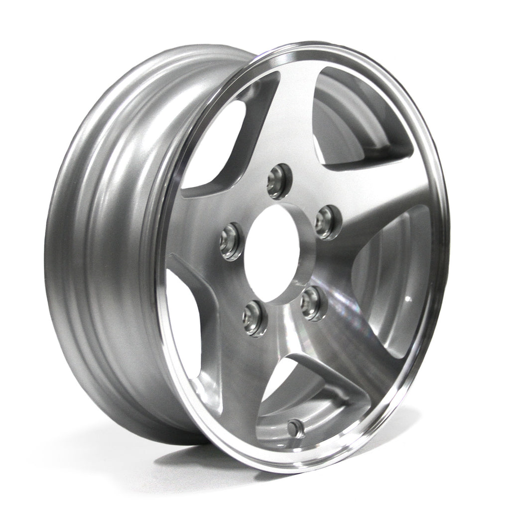 Jante 12" x 4" 5 trous 1520 lbs aluminium Five Star - RecreaShop