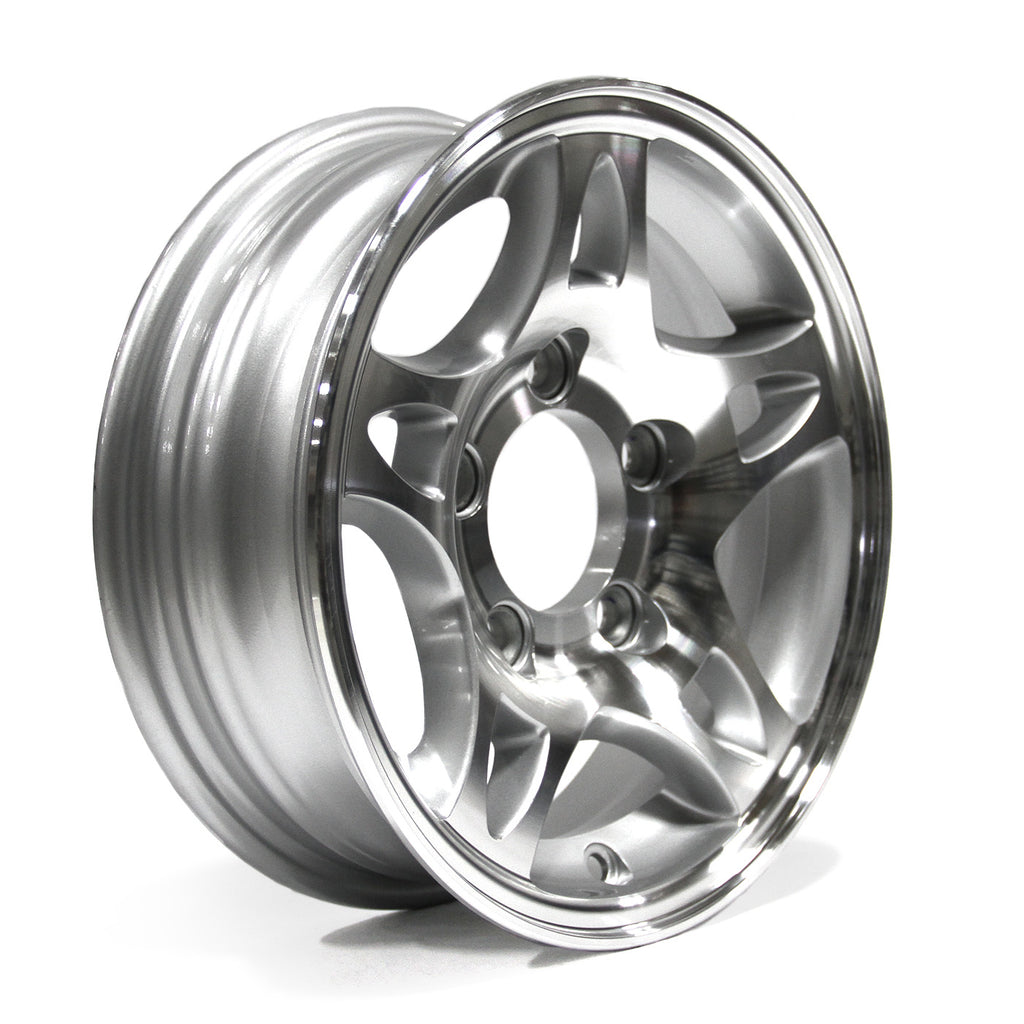 Jante 12" x 4" 5 trous 1520 lbs aluminium modèle-S5 - RecreaShop