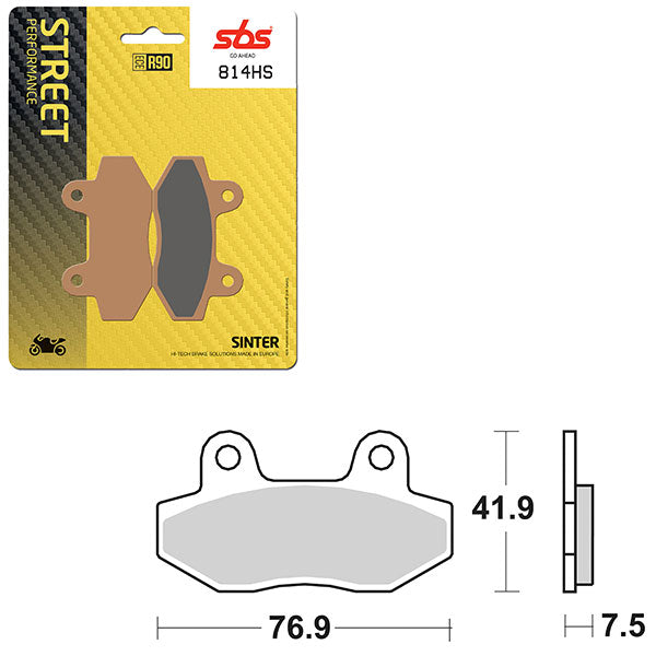 SBS PERFORMANCE HS SINTER BRAKE PAD (6250814100)