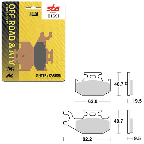 SBS ATV/UTV SINTER BRAKE PAD (6240816100)