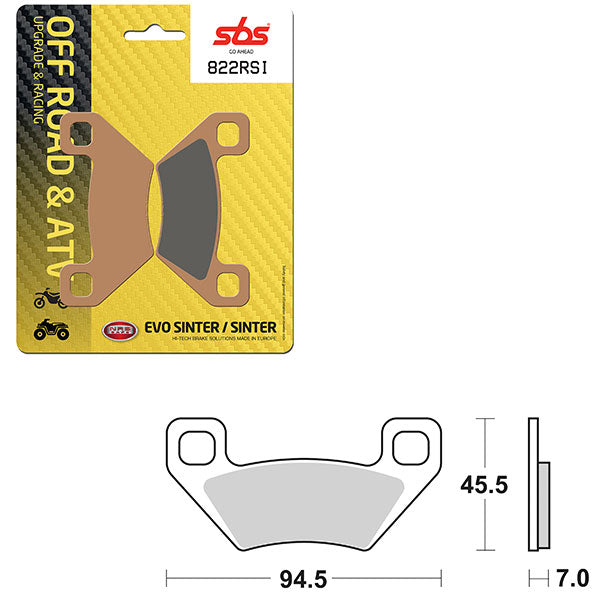 SBS EVO SINTER BRAKE PAD (6280822100)