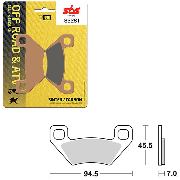 SBS ATV/UTV SINTER BRAKE PAD (6240822100)