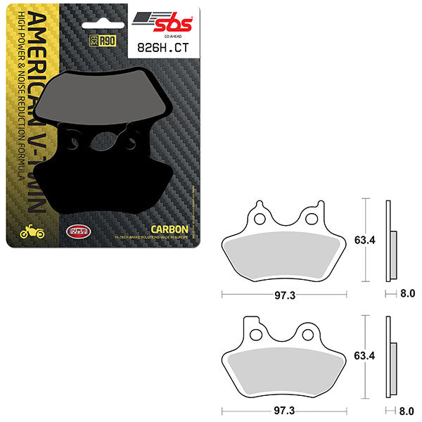 SBS HIGH POWER & NOISE REDUCTION CARBON BRAKE PAD (6510826100)